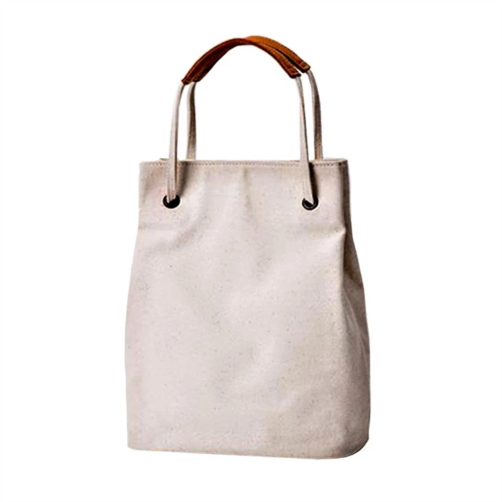 FASHION CANVAS TOTE BAG FOR WOMEN-WHITE