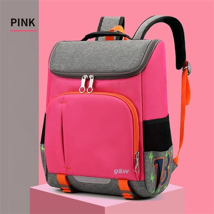 SCHOOL BACKPACK FOR BOY-pink